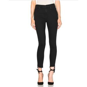 MOTHER Stunner Zip Ankle Step Fray in Not Guilty